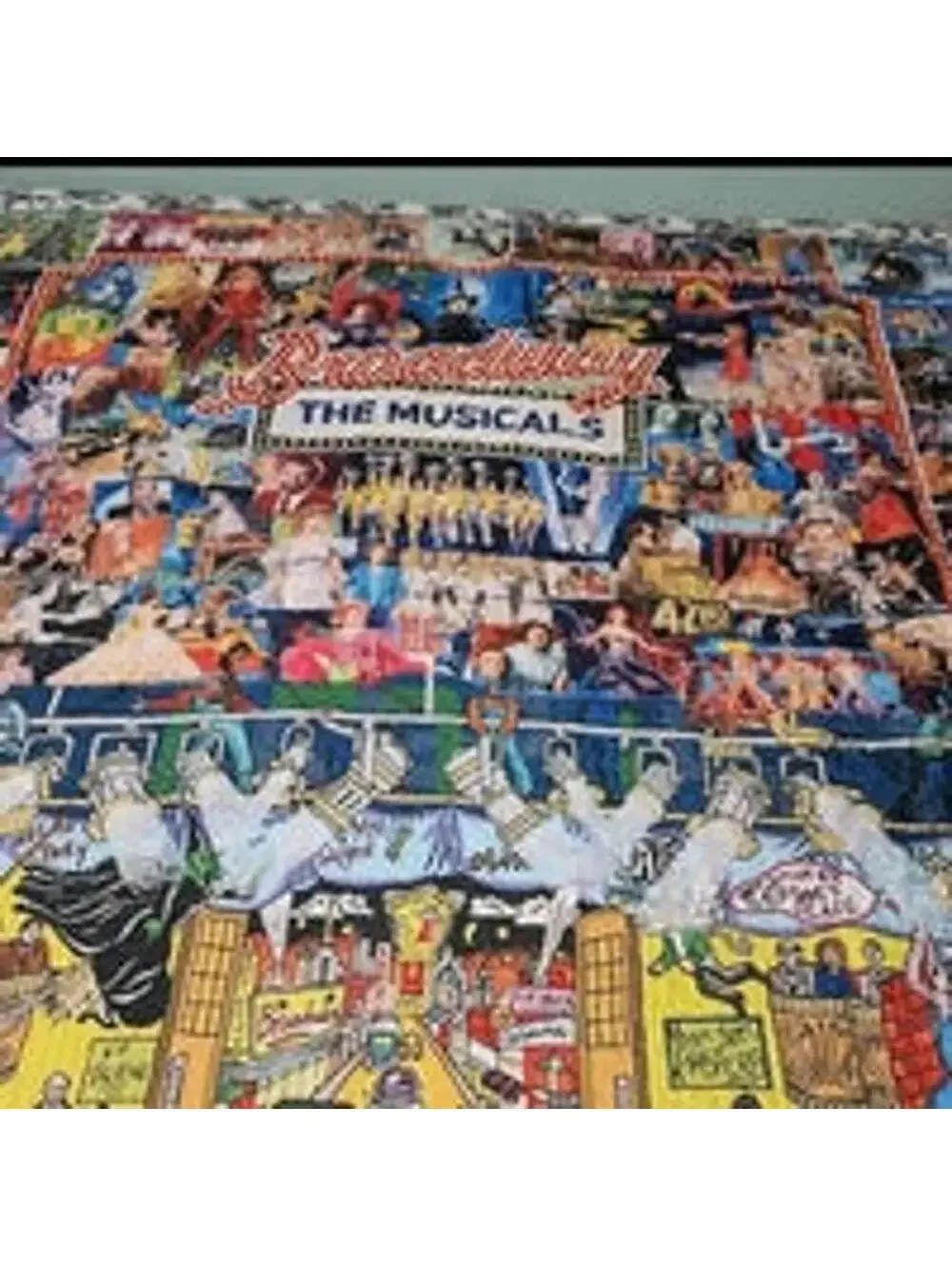 NYC Broadway Theatre Show Musicals Multi Picture Souvenir Throw Blanket